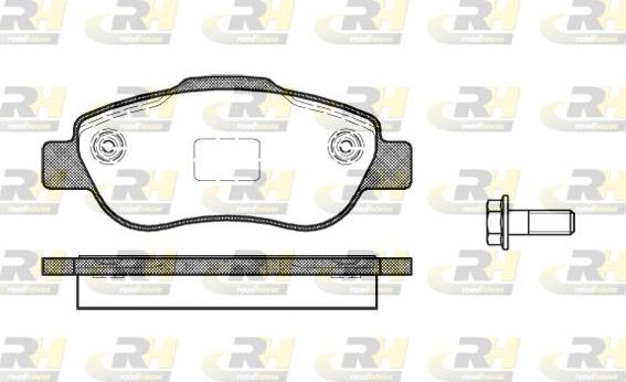 Roadhouse 21100.00 - Kit de plaquettes de frein, frein à disque cwaw.fr