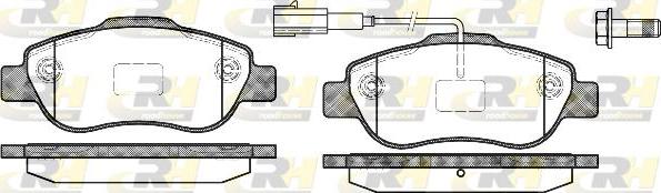 Roadhouse 21100.11 - Kit de plaquettes de frein, frein à disque cwaw.fr