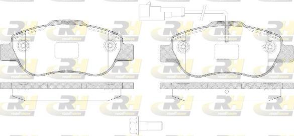 Roadhouse 21100.21 - Kit de plaquettes de frein, frein à disque cwaw.fr