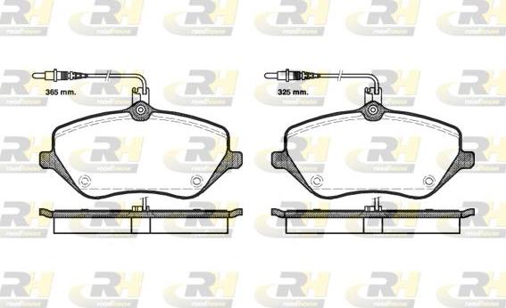 Roadhouse 21101.04 - Kit de plaquettes de frein, frein à disque cwaw.fr