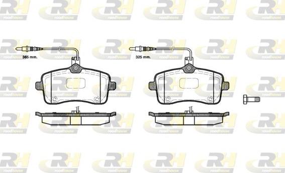 Roadhouse 21102.04 - Kit de plaquettes de frein, frein à disque cwaw.fr