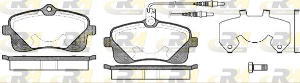 Roadhouse 21102.02 - Kit de plaquettes de frein, frein à disque cwaw.fr