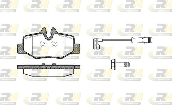 Roadhouse 21110.02 - Kit de plaquettes de frein, frein à disque cwaw.fr