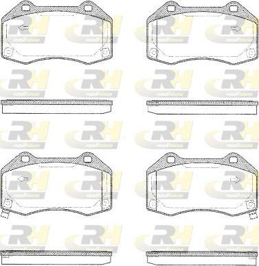 Roadhouse 21113.02 - Kit de plaquettes de frein, frein à disque cwaw.fr