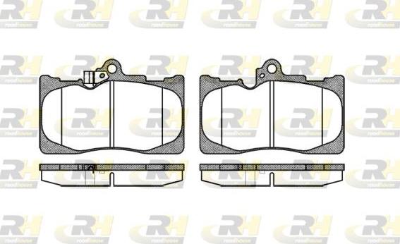 Roadhouse 21180.02 - Kit de plaquettes de frein, frein à disque cwaw.fr