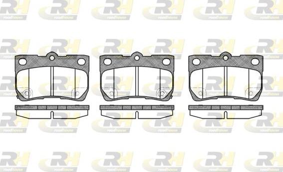 Roadhouse 21181.02 - Kit de plaquettes de frein, frein à disque cwaw.fr