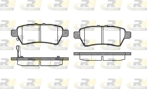 Roadhouse 21188.01 - Kit de plaquettes de frein, frein à disque cwaw.fr