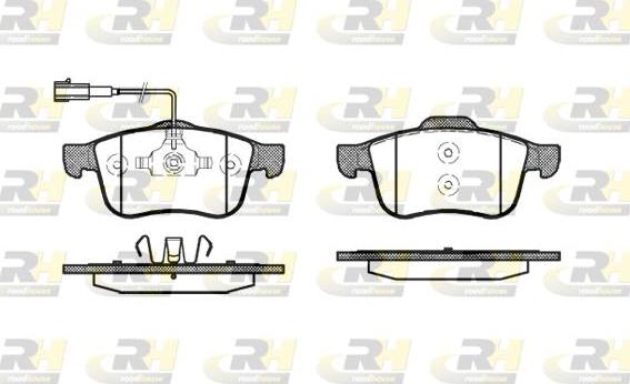 Roadhouse 21183.02 - Kit de plaquettes de frein, frein à disque cwaw.fr