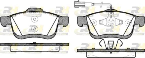 Roadhouse 21183.22 - Kit de plaquettes de frein, frein à disque cwaw.fr