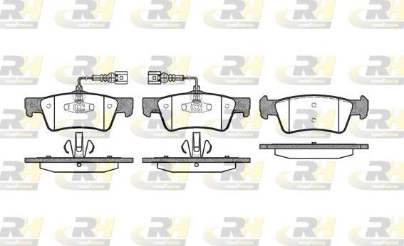 Roadhouse 21187.02 - Kit de plaquettes de frein, frein à disque cwaw.fr