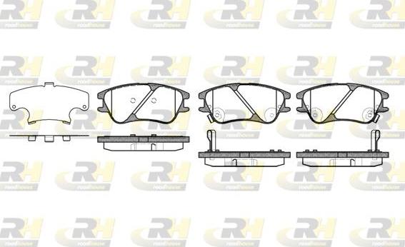 Roadhouse 21139.02 - Kit de plaquettes de frein, frein à disque cwaw.fr