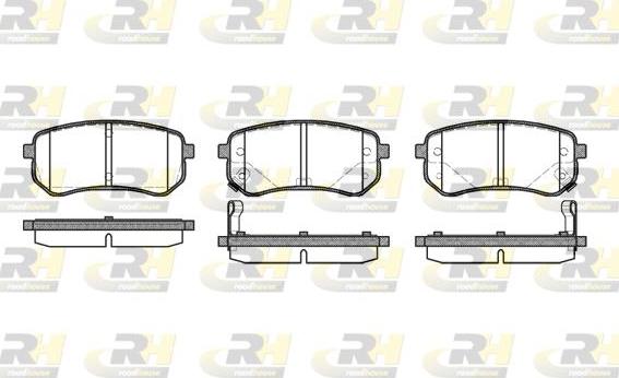 Roadhouse 21135.02 - Kit de plaquettes de frein, frein à disque cwaw.fr