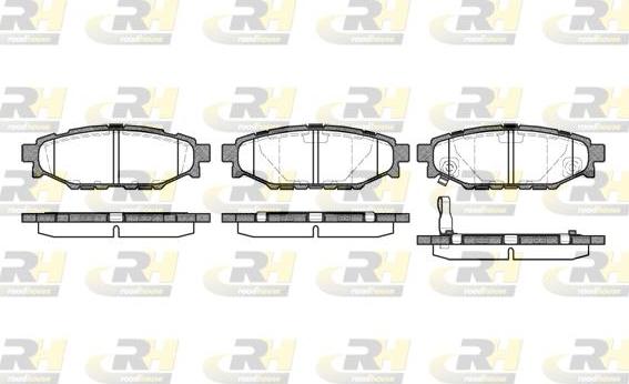 Roadhouse 21136.01 - Kit de plaquettes de frein, frein à disque cwaw.fr