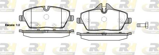 Roadhouse 21131.10 - Kit de plaquettes de frein, frein à disque cwaw.fr