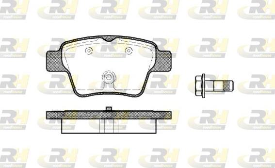 Roadhouse 21138.00 - Kit de plaquettes de frein, frein à disque cwaw.fr