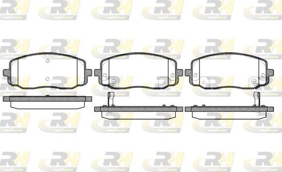 Roadhouse 21133.02 - Kit de plaquettes de frein, frein à disque cwaw.fr