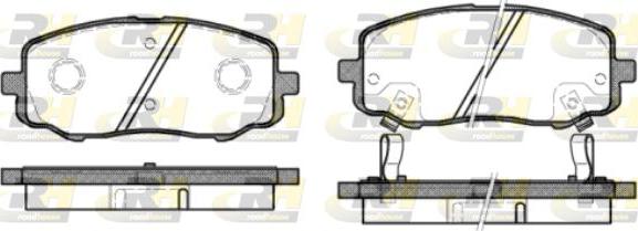 Roadhouse 21133.12 - Kit de plaquettes de frein, frein à disque cwaw.fr