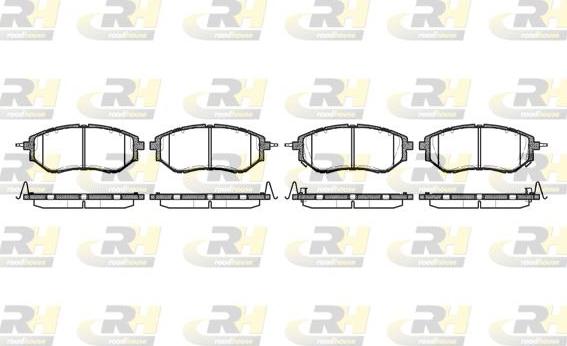 Roadhouse 21137.02 - Kit de plaquettes de frein, frein à disque cwaw.fr