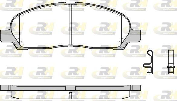 Roadhouse 21120.02 - Kit de plaquettes de frein, frein à disque cwaw.fr