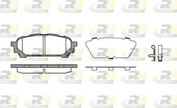 Roadhouse 21176.01 - Kit de plaquettes de frein, frein à disque cwaw.fr