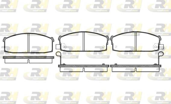 Roadhouse 2117.02 - Kit de plaquettes de frein, frein à disque cwaw.fr