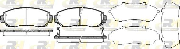 Roadhouse 21171.12 - Kit de plaquettes de frein, frein à disque cwaw.fr