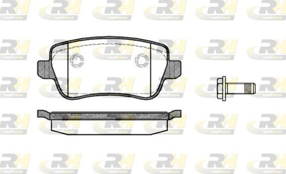 Roadhouse 21178.00 - Kit de plaquettes de frein, frein à disque cwaw.fr