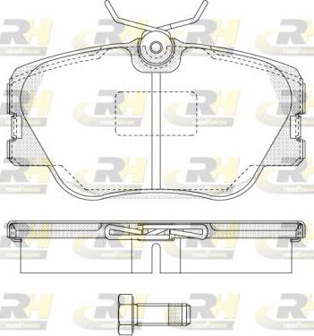 Roadhouse 2189.00 - Kit de plaquettes de frein, frein à disque cwaw.fr