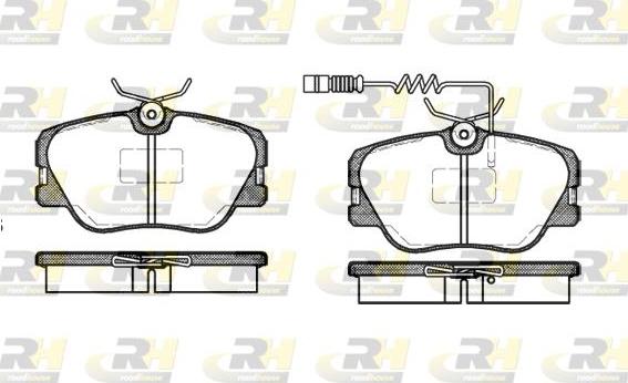 Roadhouse 2189.02 - Kit de plaquettes de frein, frein à disque cwaw.fr