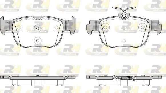 Roadhouse 21897.00 - Kit de plaquettes de frein, frein à disque cwaw.fr