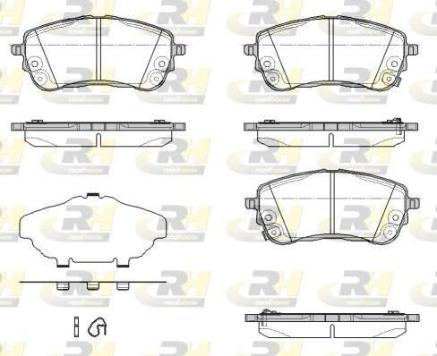 Roadhouse 21858.12 - Kit de plaquettes de frein, frein à disque cwaw.fr