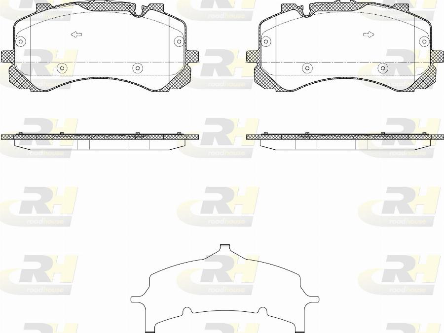 Roadhouse 21865.00 - Kit de plaquettes de frein, frein à disque cwaw.fr