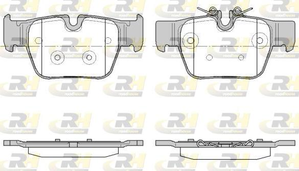 Roadhouse 21868.00 - Kit de plaquettes de frein, frein à disque cwaw.fr