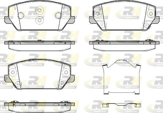 Roadhouse 21809.02 - Kit de plaquettes de frein, frein à disque cwaw.fr