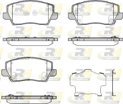 Roadhouse 21803.02 - Kit de plaquettes de frein, frein à disque cwaw.fr