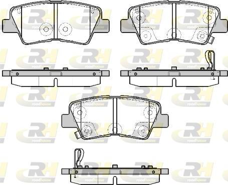 Roadhouse 21807.02 - Kit de plaquettes de frein, frein à disque cwaw.fr