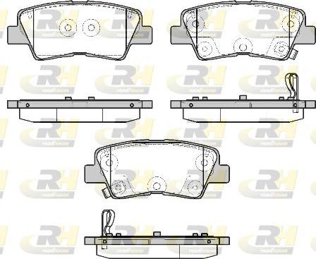 Roadhouse 21807.12 - Kit de plaquettes de frein, frein à disque cwaw.fr