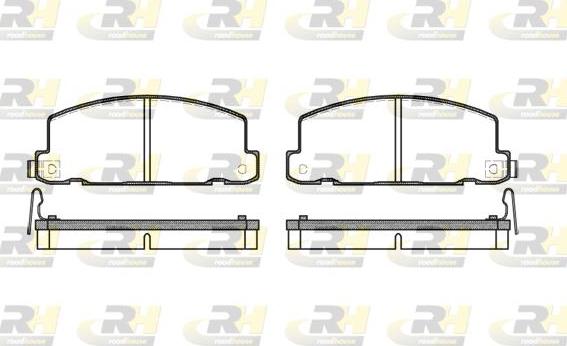 Roadhouse 2181.04 - Kit de plaquettes de frein, frein à disque cwaw.fr