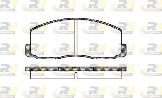 Roadhouse 2188.00 - Kit de plaquettes de frein, frein à disque cwaw.fr