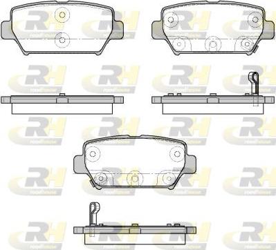 Roadhouse 21882.02 - Kit de plaquettes de frein, frein à disque cwaw.fr