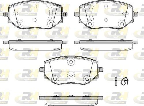 Roadhouse 21887.00 - Kit de plaquettes de frein, frein à disque cwaw.fr