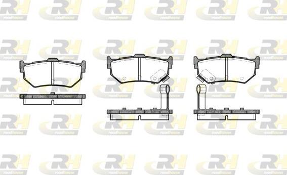 Roadhouse 2183.02 - Kit de plaquettes de frein, frein à disque cwaw.fr