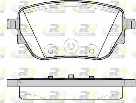 Roadhouse 21838.00 - Kit de plaquettes de frein, frein à disque cwaw.fr