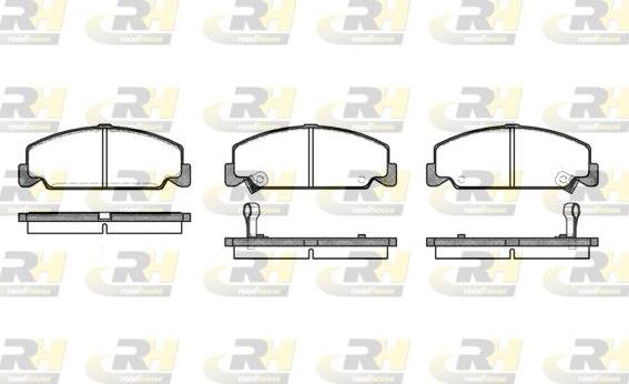 Roadhouse 2182.12 - Kit de plaquettes de frein, frein à disque cwaw.fr