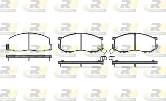 Roadhouse 2187.02 - Kit de plaquettes de frein, frein à disque cwaw.fr