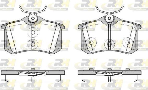 Roadhouse 21391.57 - Kit de plaquettes de frein, frein à disque cwaw.fr