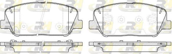 Roadhouse 21398.12 - Kit de plaquettes de frein, frein à disque cwaw.fr