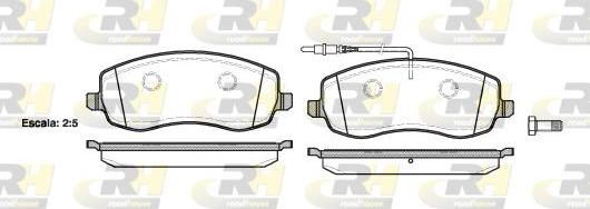 Roadhouse 21393.02 - Kit de plaquettes de frein, frein à disque cwaw.fr