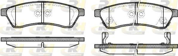 Roadhouse 21349.02 - Kit de plaquettes de frein, frein à disque cwaw.fr