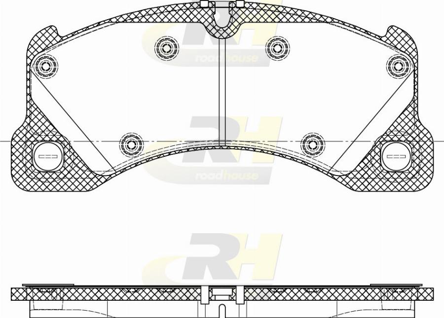 Roadhouse 21345.45 - Kit de plaquettes de frein, frein à disque cwaw.fr